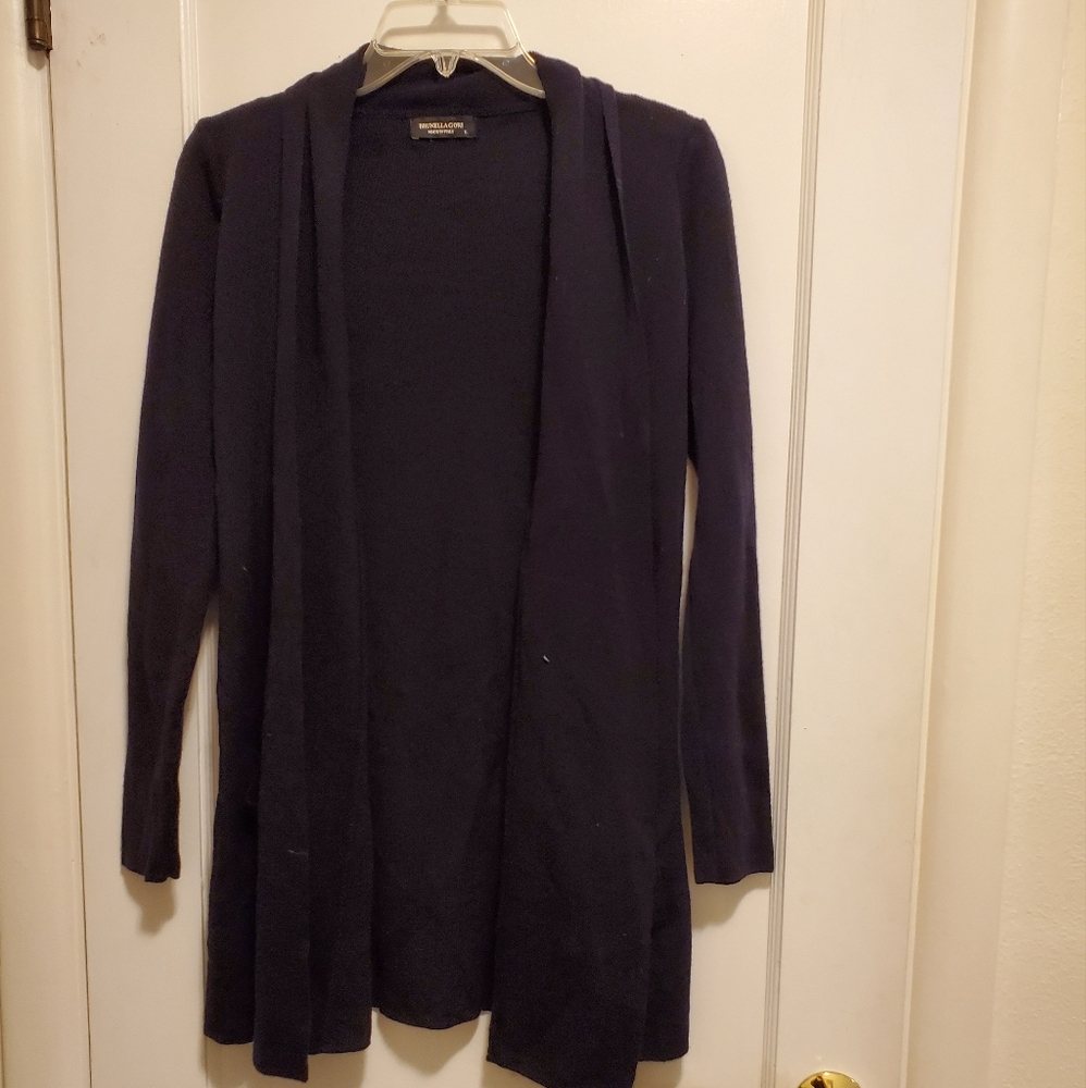 Brunella Gori blue wool cardigan